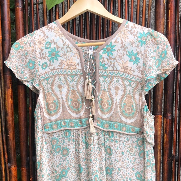 RARE Vintage Spell Boho Blossom Mini Dress - Picture 9 of 16